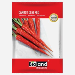 BIOLAND Carrot Desi Red Seeds (Gajar beej)