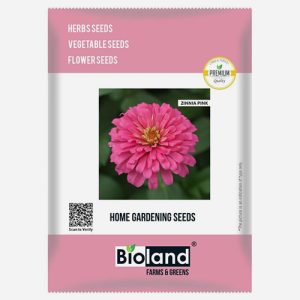 BIOLAND Zinnia Pink Flower Seeds