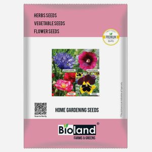 Bioland Super Saver Combo Pack of 4 (Cornflower+Hollyhocks+Poppy+Pansy)