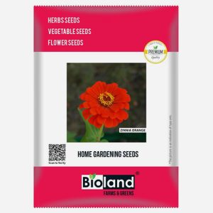 BIOLAND Zinnia Orange Seeds